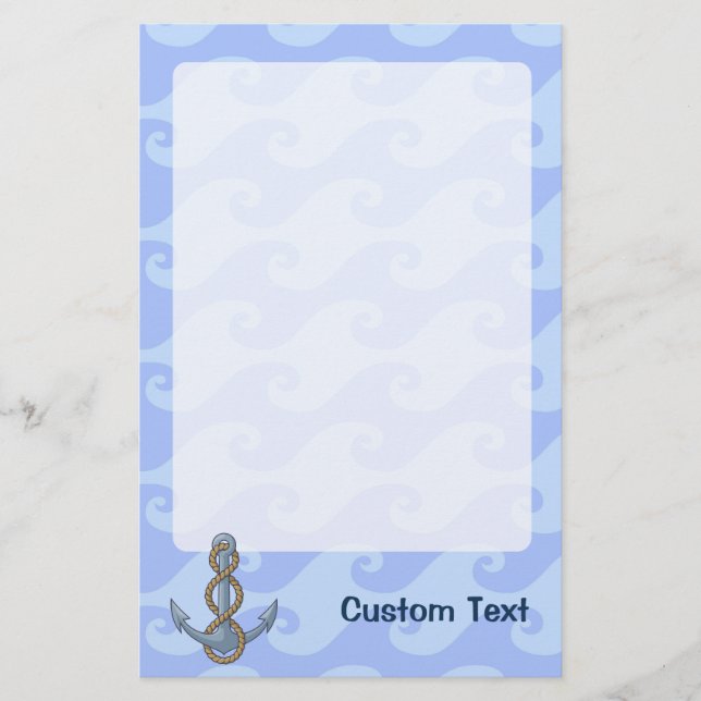 Papelaria Âncora com Corda (Frente)