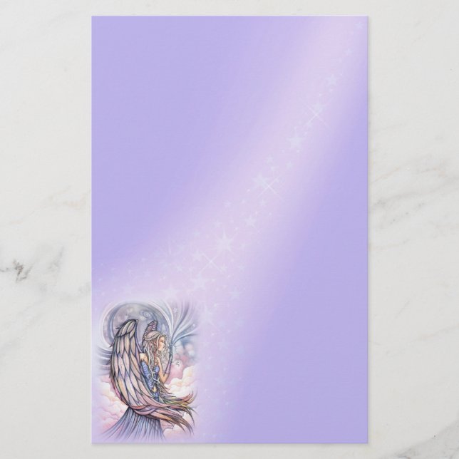 Papelaria Angel Papel de carta de Molly Harrison (Frente)