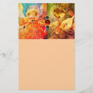 Papelaria ÂNGULOS DE NATAL DO FAZER MÚSICO, Pêssego Amarelo