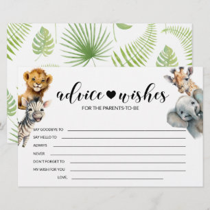 Papelaria Animais Safari Desejados por um chá de fraldas