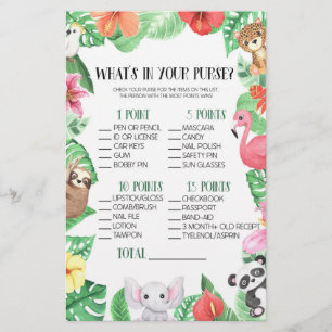 Papelaria Animais Tropicais O que há no jogo de Chás de fral