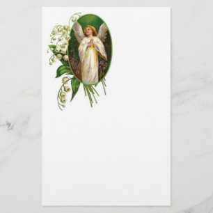 Papelaria Anjo que Praying em um jardim