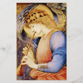 Papelaria “Anjo Tocando uma Flauta” por Edward Burne Jones