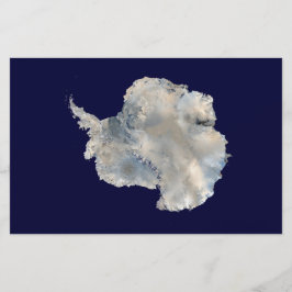 Papelaria Antártica (Imagem Azul Marble da NASA)
