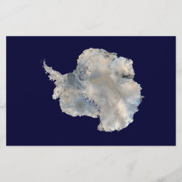 Papelaria Antártica (Imagem Azul Marble da NASA)