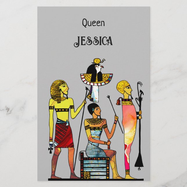 Papelaria Antigo Egito Faraó Lavish Ormamentation (Frente)