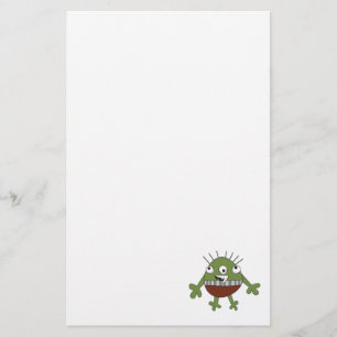 Papelaria aponte o monstro verde pateta