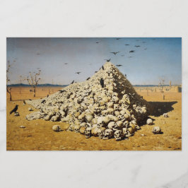 Papelaria Apoteose da Guerra (morte e destruição) (crânios)