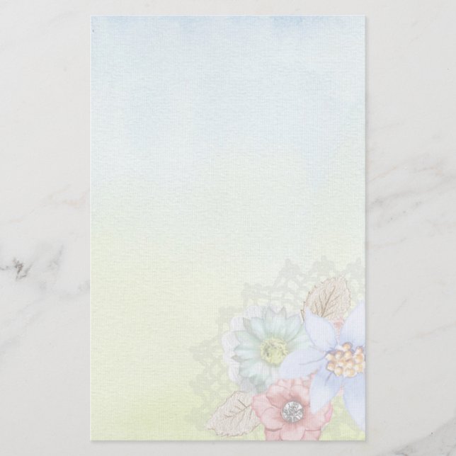 Papelaria Aquarela e Flores (Frente)