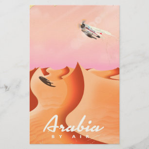 Papelaria Arábia por poster de viagens Aéreo