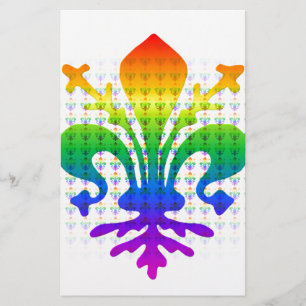 Papelaria Arco-íris Fleur-de-lis