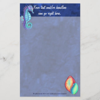Papelaria Arco-íris, Shell e Sea Horse Stationery