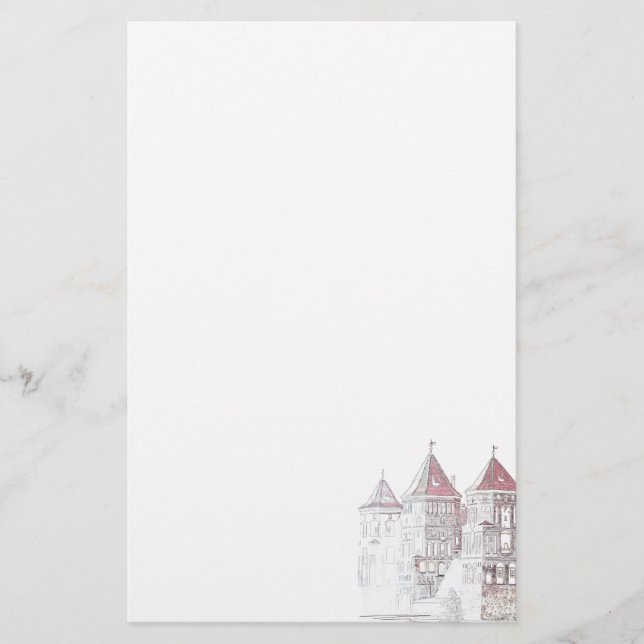 Papelaria Arquitetura do Castelo de Belarus Mir (Frente)