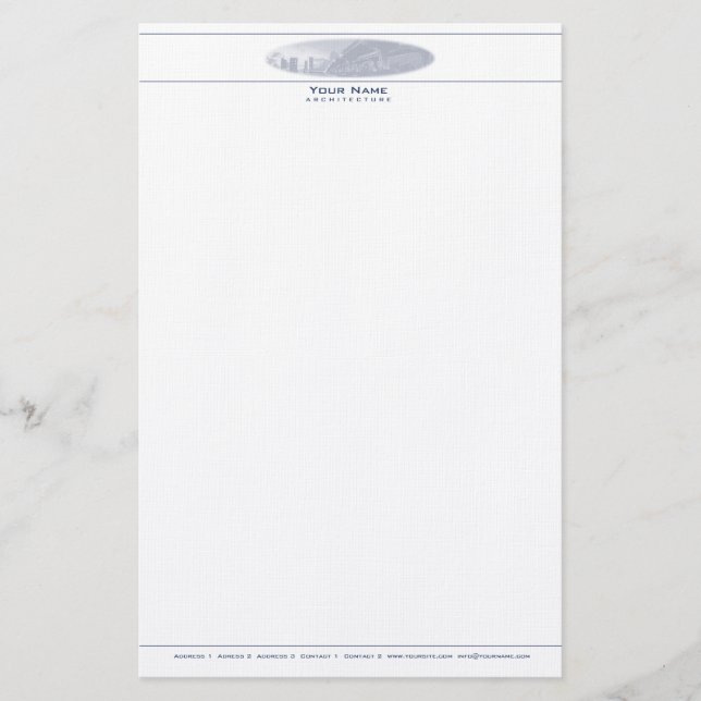 Papelaria Arquitetura - Letterhead (Frente)