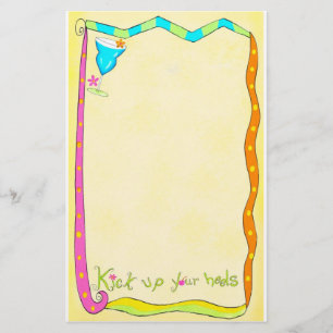 Papelaria Arranje o seu papel de carta amarelo