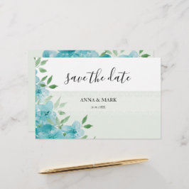 Papelaria Arte de Aquarela Azul Elegante