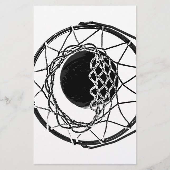 Papelaria Arte de Basquete Pop (Frente)