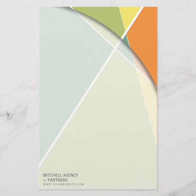 Papelaria Arte de Na moda de Padrão Geométrico Cruzado de Cr (Frente)