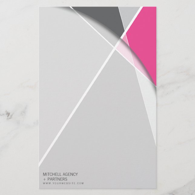 Papelaria Arte de Na moda de Padrão Geométrico Cruzado de Cr (Frente)