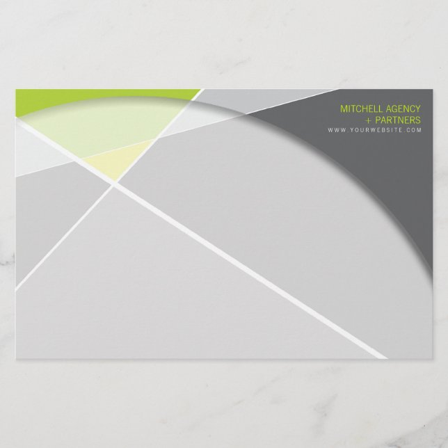 Papelaria Arte de Na moda de Padrão Geométrico Cruzado de Cr (Frente)