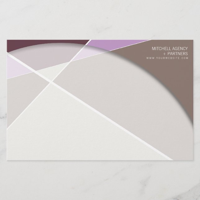 Papelaria Arte de Na moda de Padrão Geométrico Cruzado de Cr (Frente)