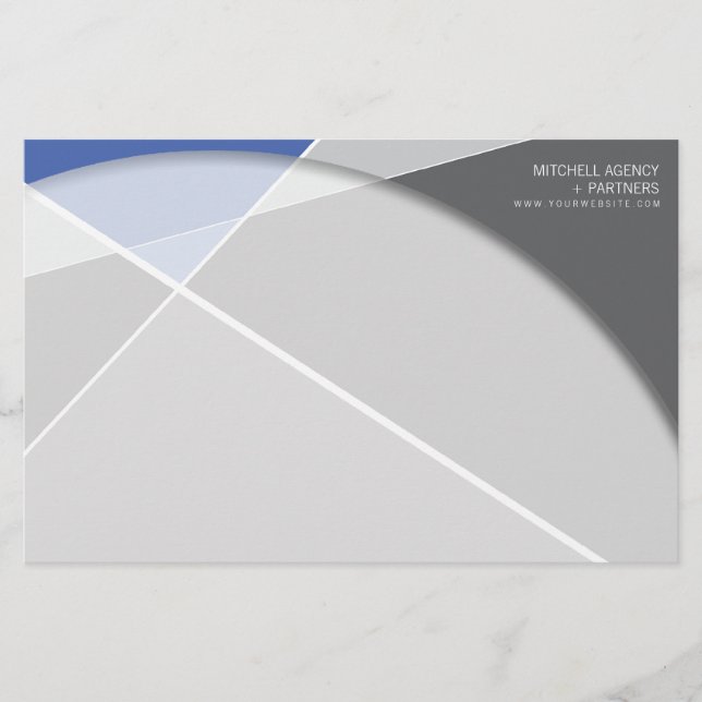 Papelaria Arte de Na moda de Padrão Geométrico Cruzado de Cr (Frente)