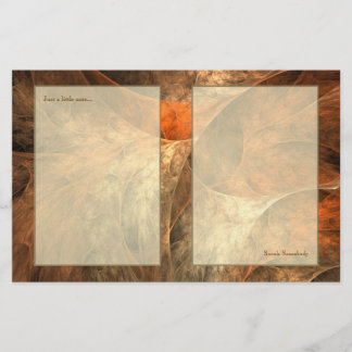 Papelaria Arte do Fractal das riquezas do outono