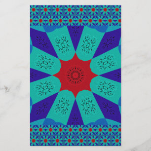 Papelaria Arte Egípcia Antiga: Um Mandala Vibrante.