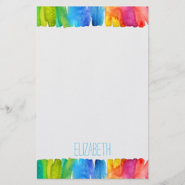 Papelaria Arte moderna, garota de arte bonitinha personaliza (Frente)