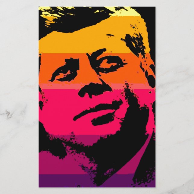 Papelaria Arte Pop Jack JFK John F. Kennedy (Frente)