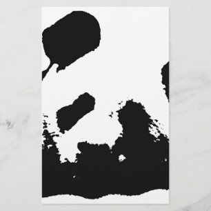 Papelaria Arte Pop Panda Preto Branco