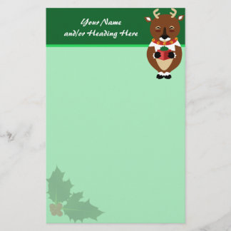 Papelaria Artigo para Reindeers Feliz