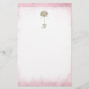 Papelaria Árvore cor-de-rosa