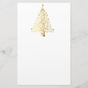 Papelaria Árvore de Natal Dourado do Shimmer