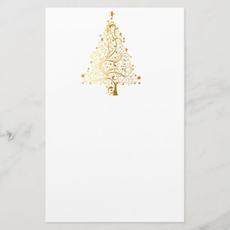 Papelaria Árvore de Natal Dourado do Shimmer
