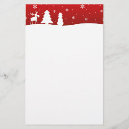 Papelaria Árvore de Natal Reindeer Snowman