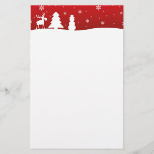 Papelaria Árvore de Natal Reindeer Snowman