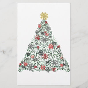Papelaria Árvore de Swirly decorada