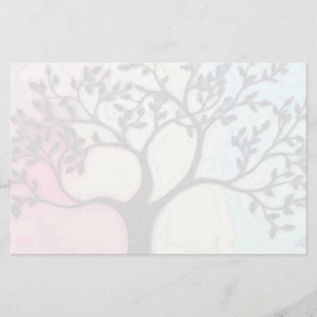 Papelaria Árvore em Vellum sobre aquarela - digitalizada (Frente)