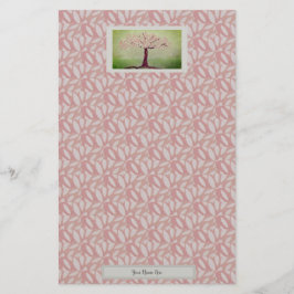 Papelaria Árvore Rosa Bloqueada