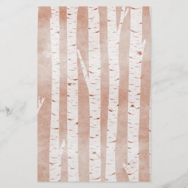 Papelaria Árvores de Aves Ilustradas