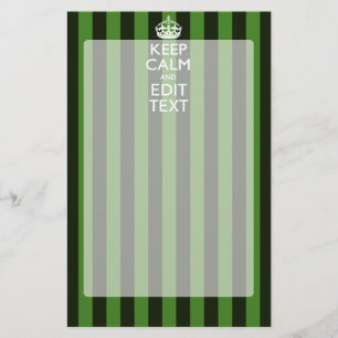 Papelaria As faixas verdes personalizadas mantêm o seu text