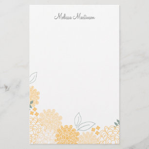 Papelaria As flores do primavera personalizaram artigos de