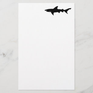 Papelaria Ataque do tubarão - mergulho com preto elegante