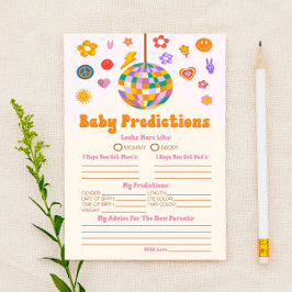 Papelaria Atividade de previsão de Chá de fraldas em Groovy 