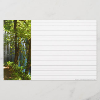 Papelaria Através Do Papel De Carta Das Árvores