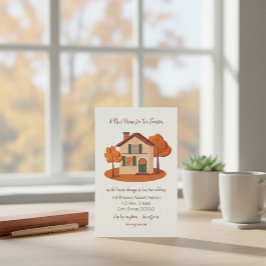 Papelaria Autumn Moving Announcement Card