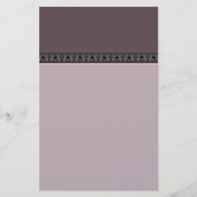 Papelaria Aves de lavanda no ornamento do Quilim do Vineyard (Frente)