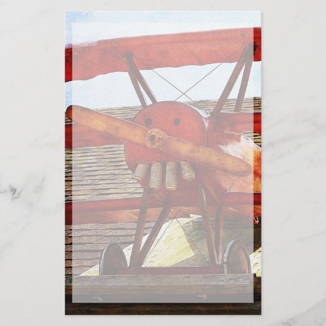 Papelaria Avião Vintage de Shirley Taylor (Frente)