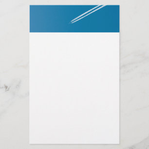 Papelaria Avião voador sobre fundo azul